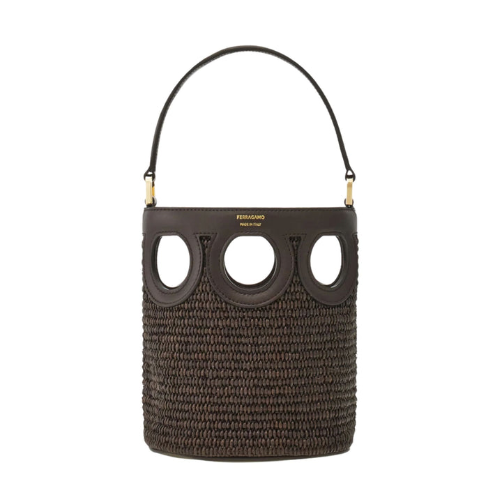 Gancio Frame Mini Bucket Bag
