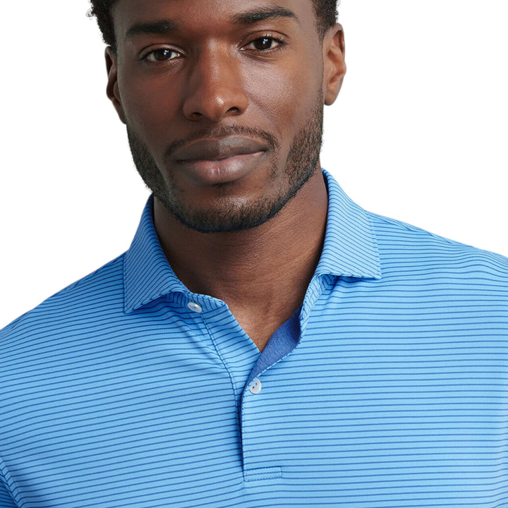 Ballad Performance Jersey Polo in Blue Topaz
