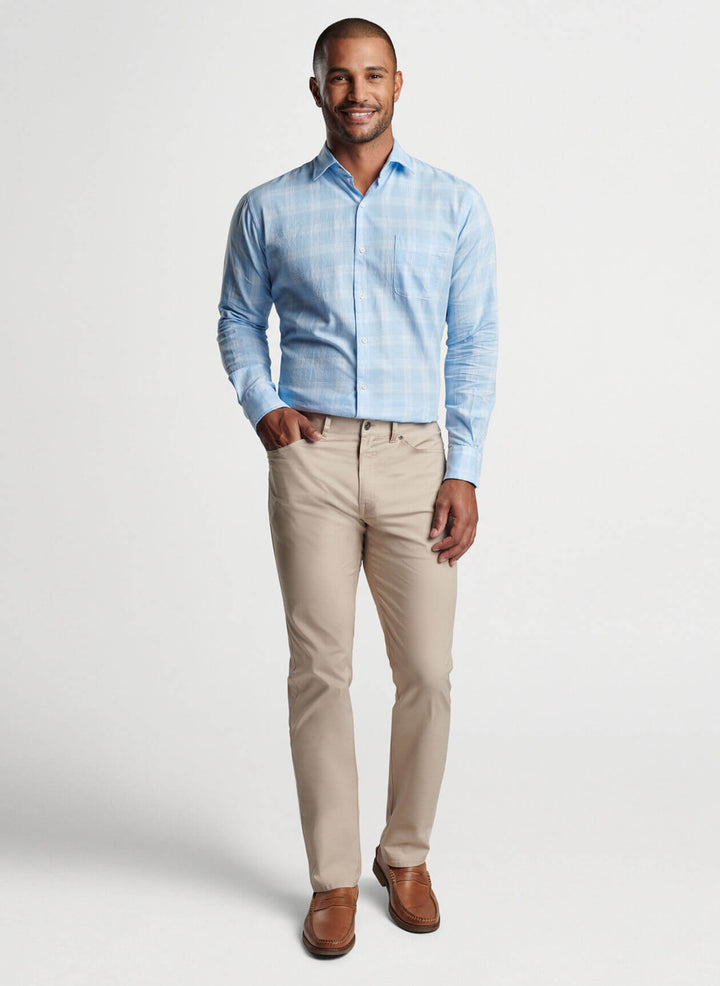 Solana Cotton Sport Shirt - Cottage Blue - XXL