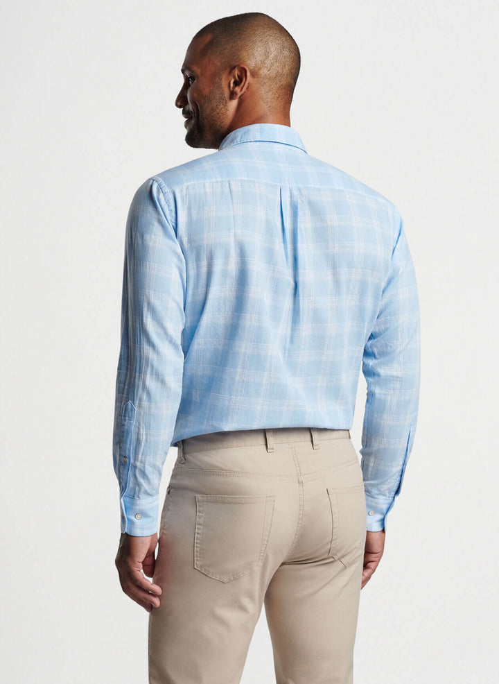 Solana Cotton Sport Shirt - Cottage Blue - XXL
