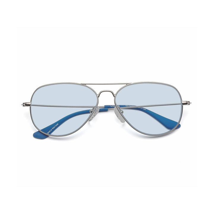 Mabuhay Reading Glasses in Chrome Light Blue