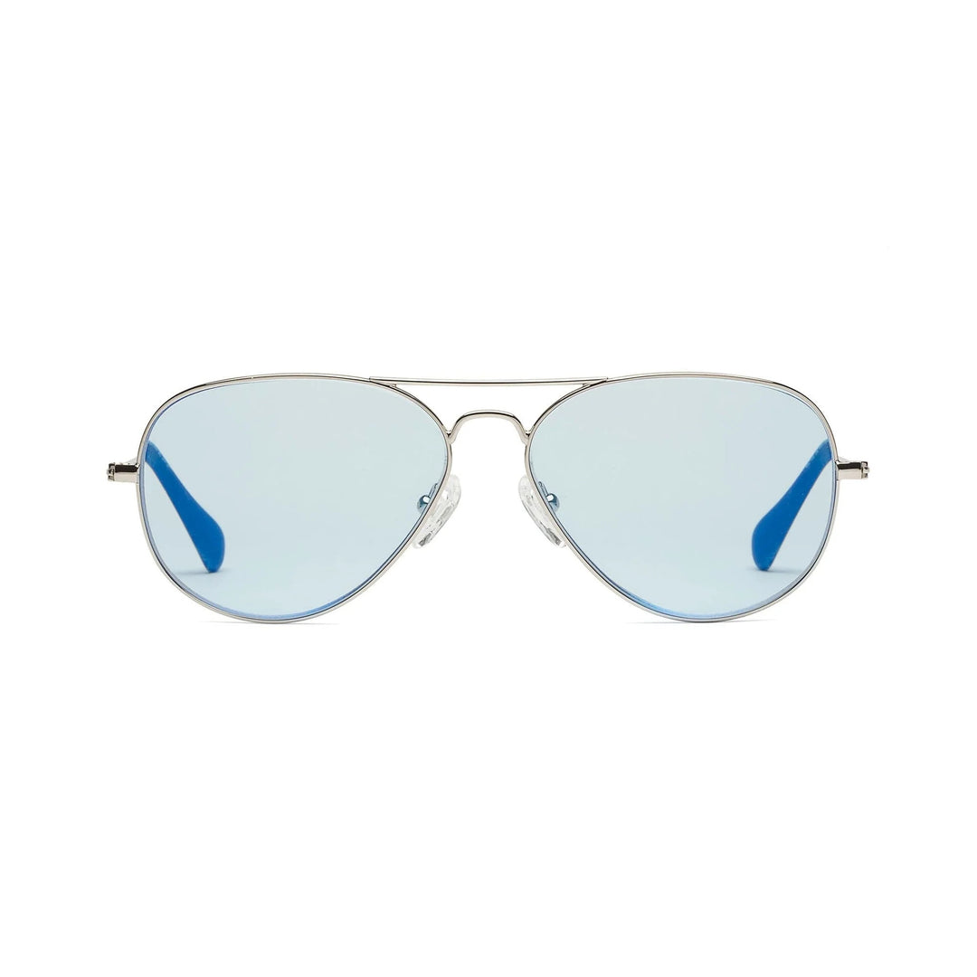 Mabuhay Reading Glasses in Chrome Light Blue