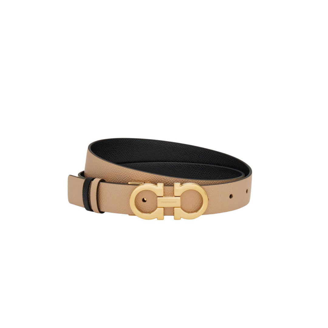 Reversible Gancini Leather Belt