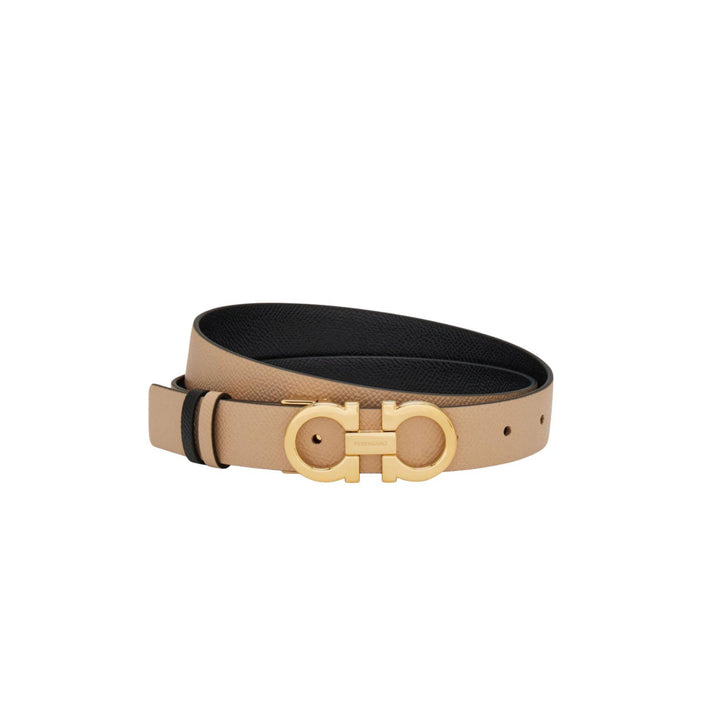 Reversible Gancini Leather Belt