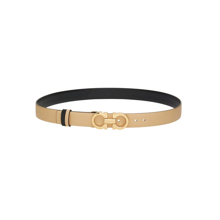 Reversible Gancini Leather Belt