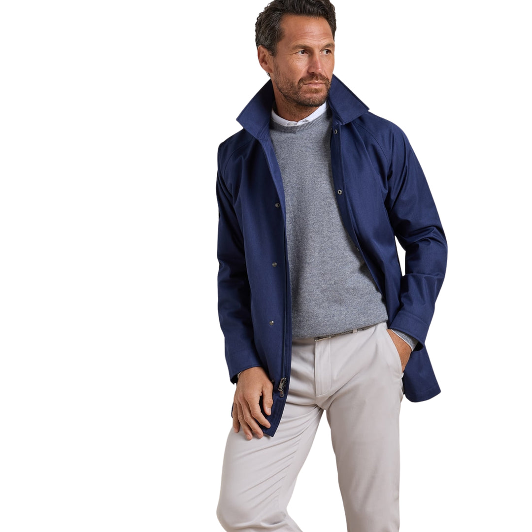 Maddox City Coat in Navy