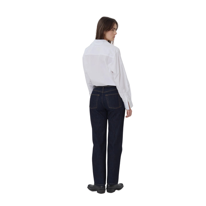 Madison Button Down in Milk Cotton