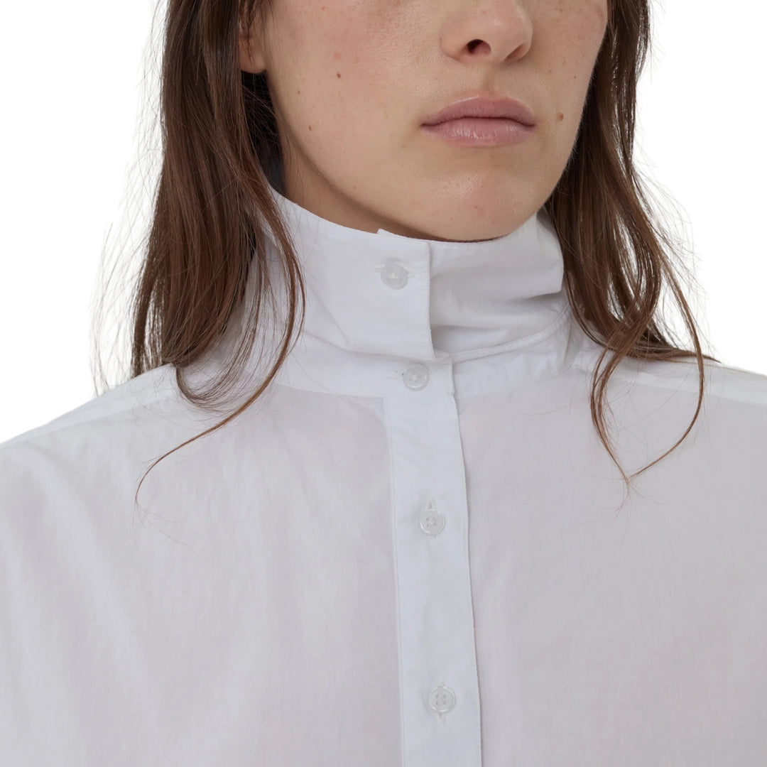 Madison Button Down in Milk Cotton
