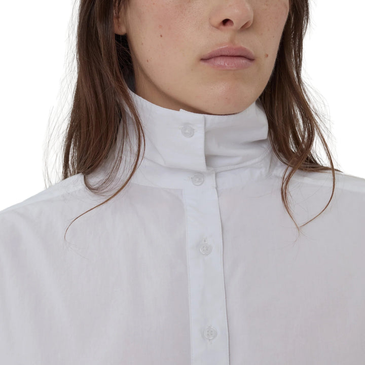 Madison Button Down in Milk Cotton