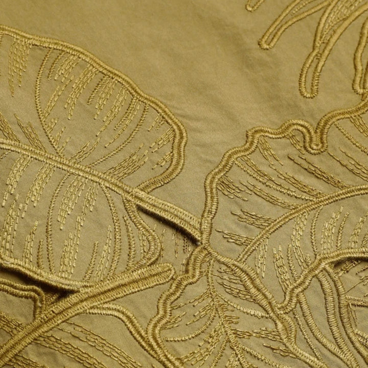 Mahon Embroidered Pant in Moss