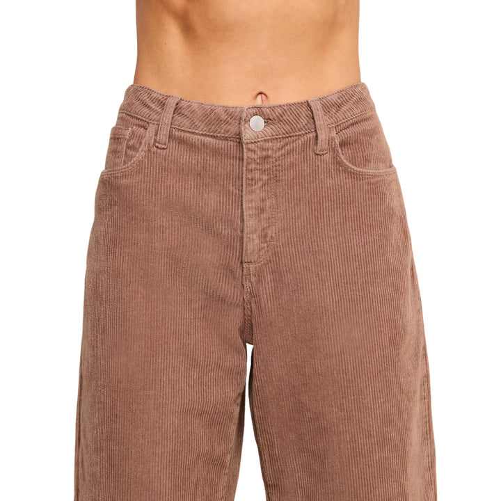Mallis High Rise Bow Leg Jean in Cardamom