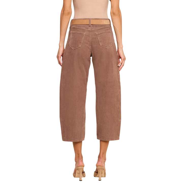Mallis High Rise Bow Leg Jean in Cardamom