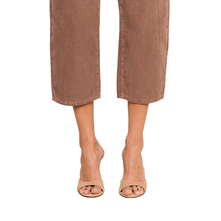 Mallis High Rise Bow Leg Jean in Cardamom