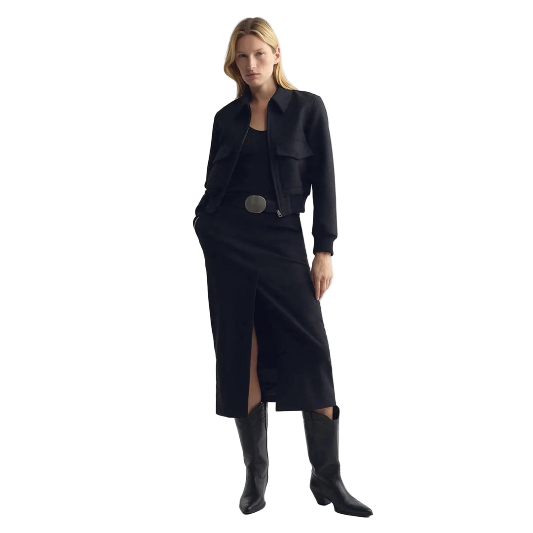 Mariha Skirt in Dark Charcoal