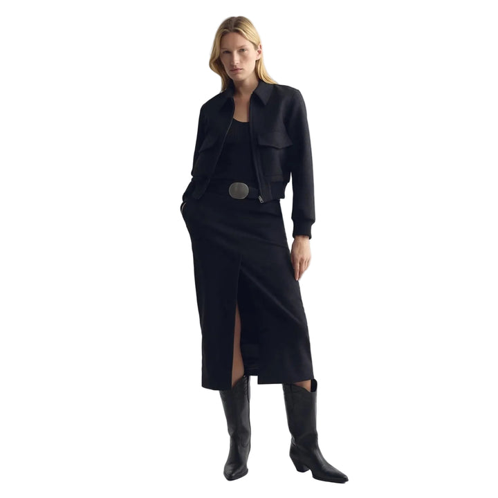 Mariha Skirt in Dark Charcoal