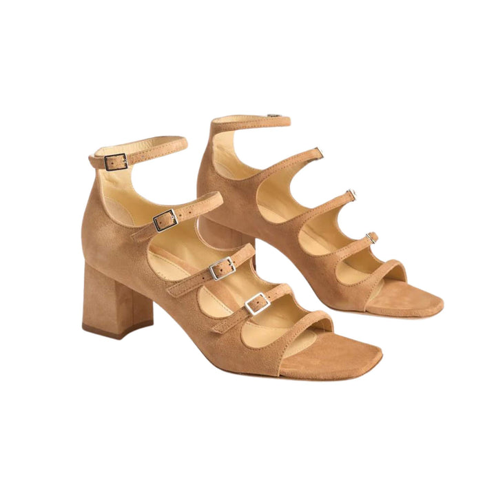 Francine Block Sandal - Caramel