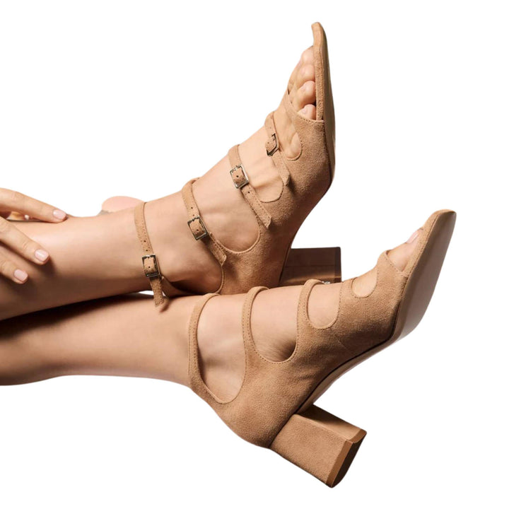 Francine Block Sandal - Caramel