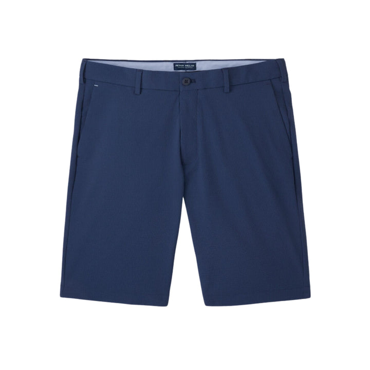 Matlock Seersucker Performance Short in Navy