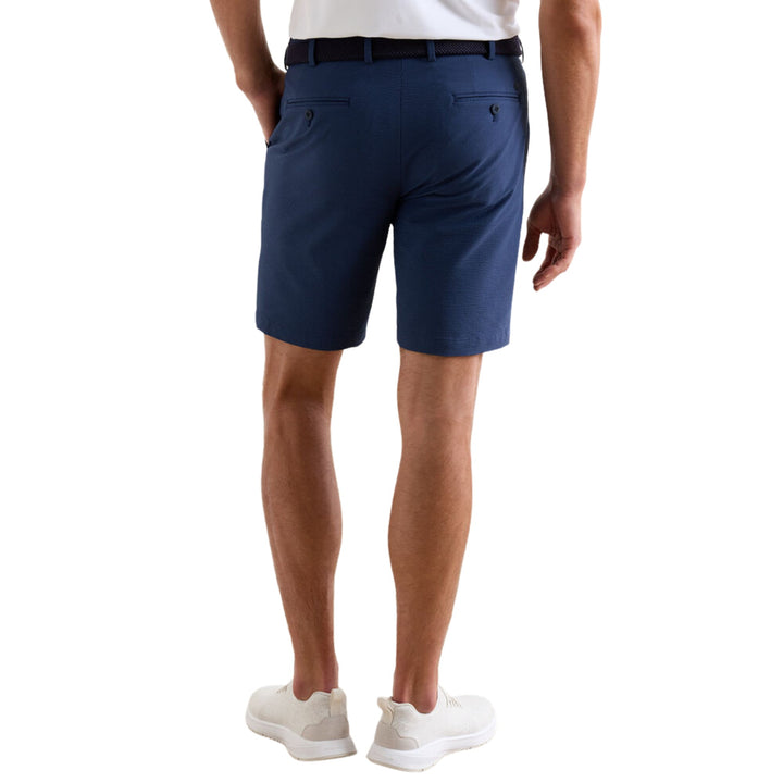 Matlock Seersucker Performance Short in Navy