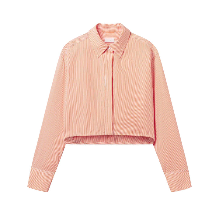 Maude Top in Persimmon/White