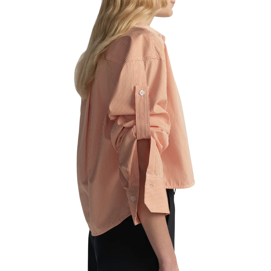 Maude Top in Persimmon/White