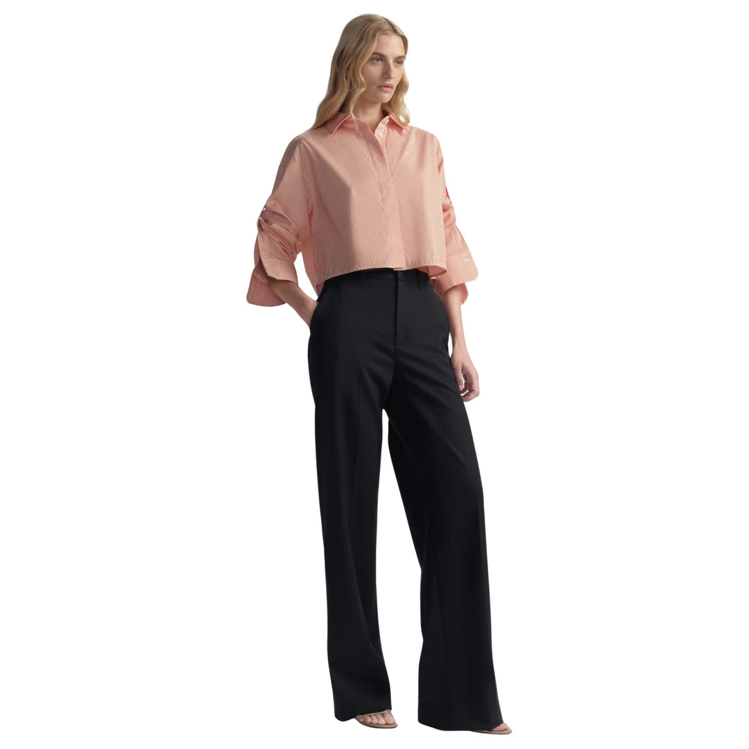 Maude Top in Persimmon/White