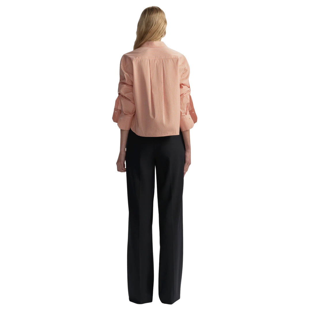 Maude Top in Persimmon/White