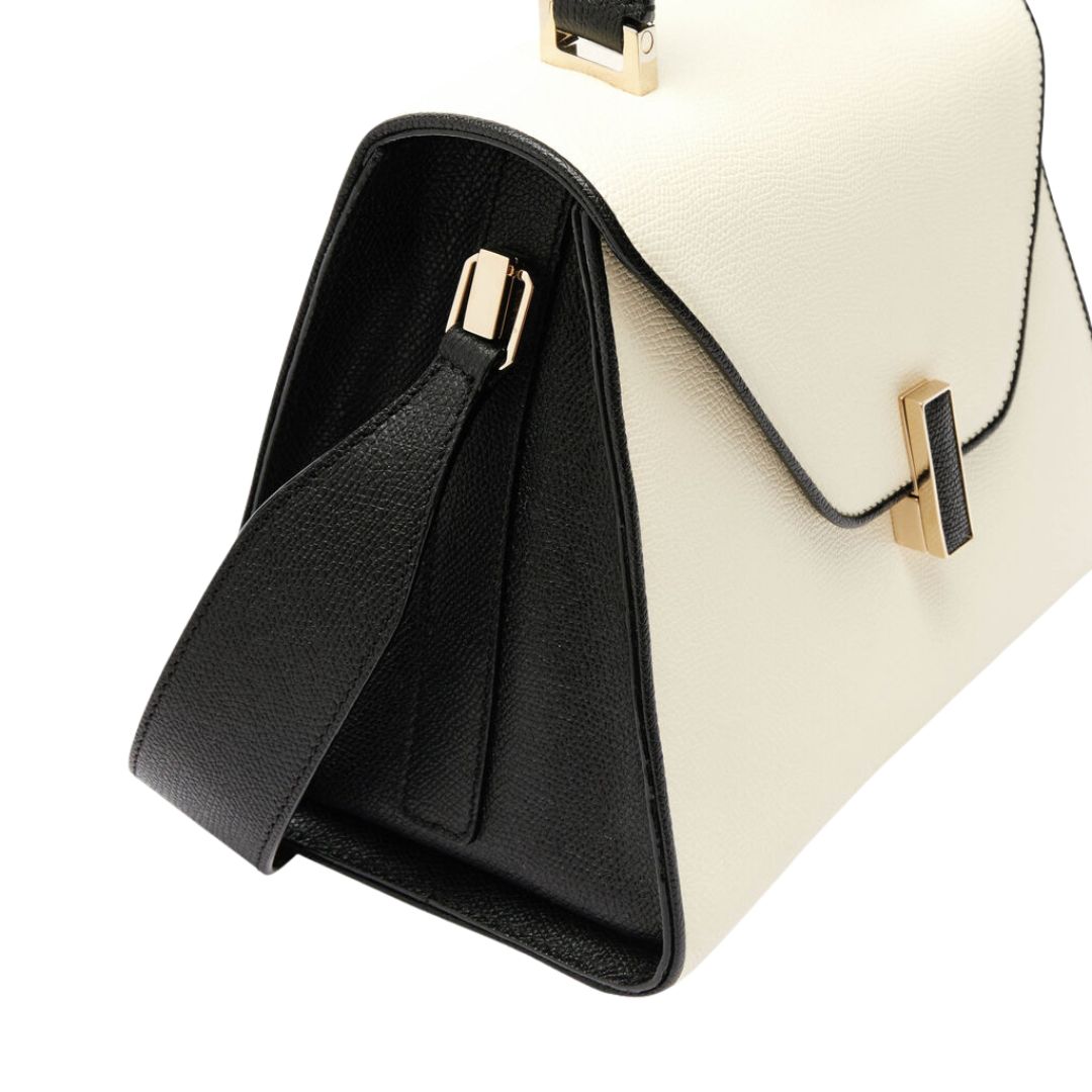 Medium Iside Chiaroscuro Bag in Pergamena and Black