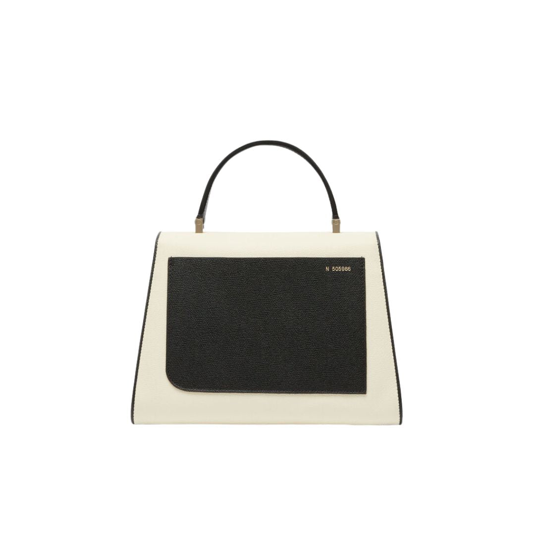 Medium Iside Chiaroscuro Bag in Pergamena and Black