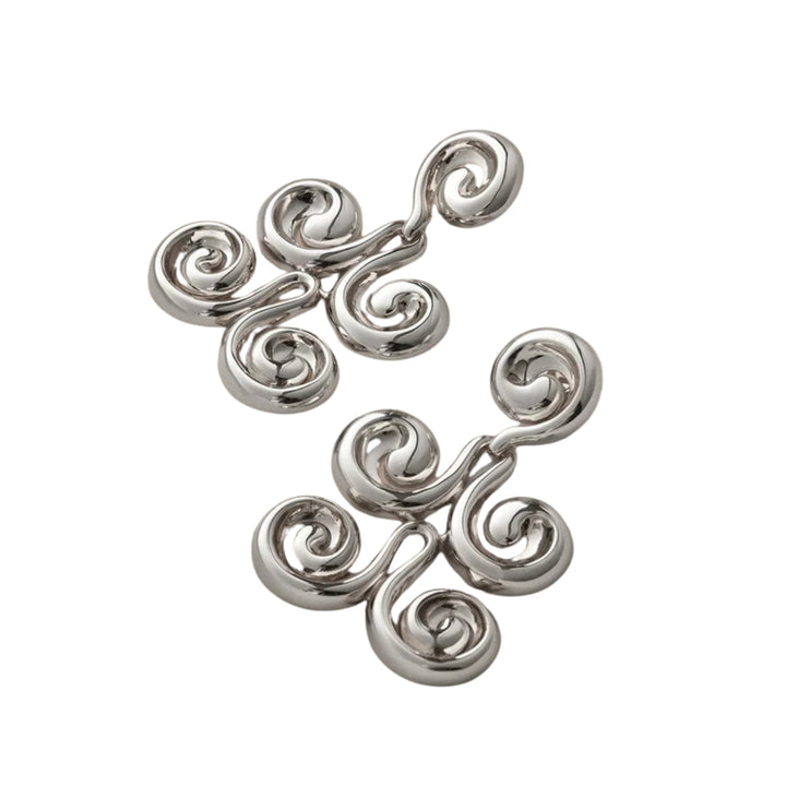 Mega Nico Earrings - High Polish Silver OC