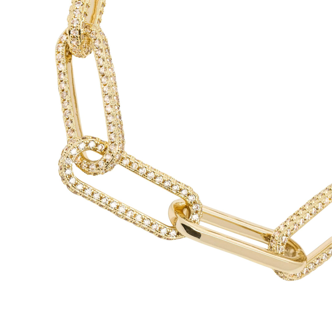 Carrie Pavé Chain Necklace