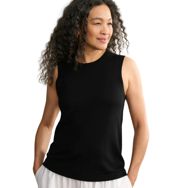 Merino Tank, Black