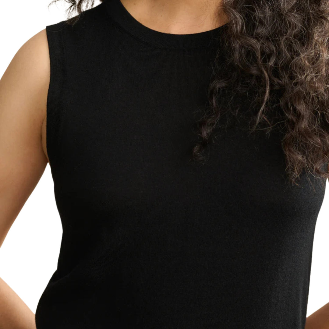 Merino Tank, Black