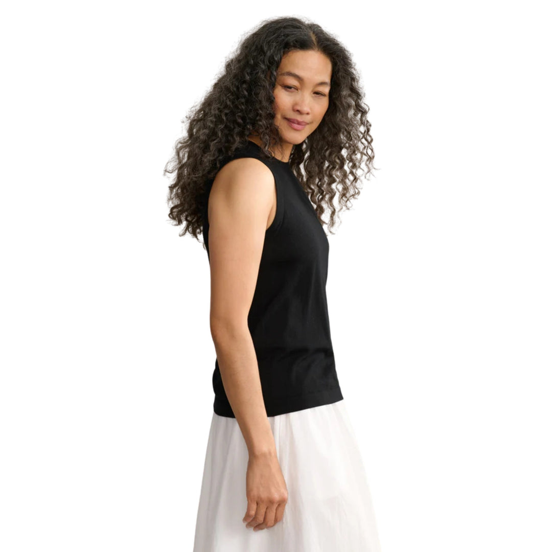Merino Tank, Black