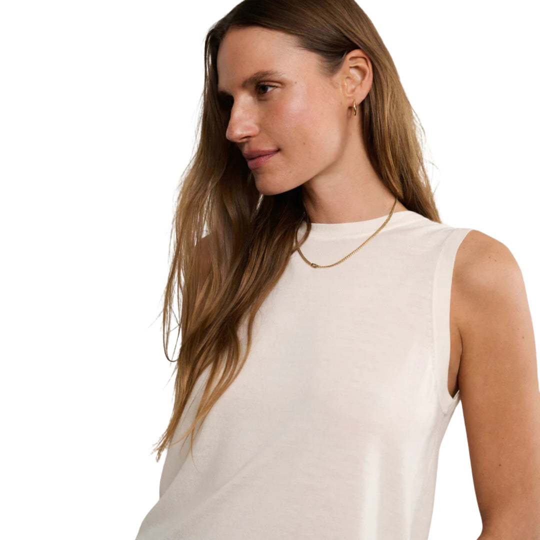Merino Tank, Ivory