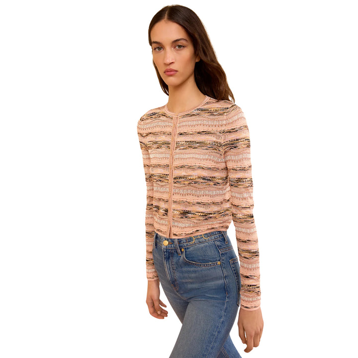 Mia Knit Cardigan in Hibiscus
