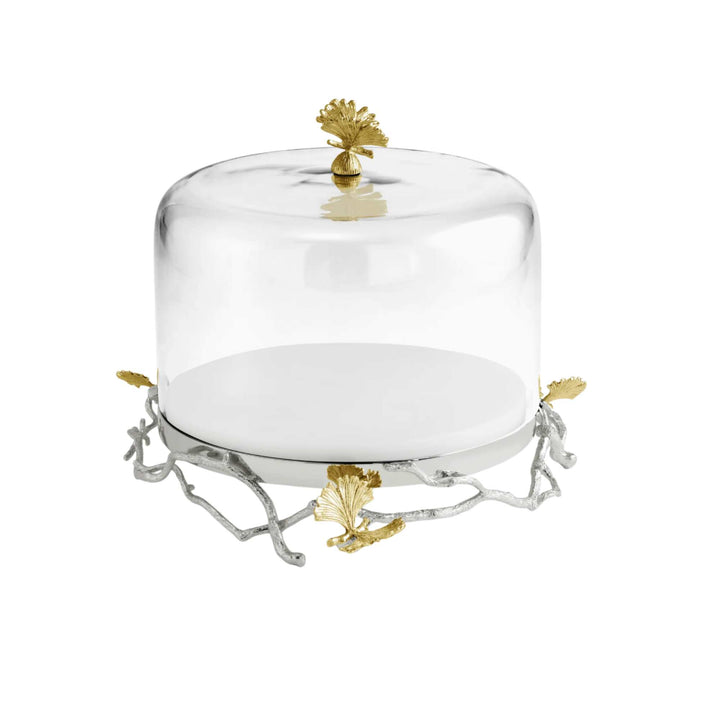 Butterfly Ginkgo Luxe Cake Stand with Dome