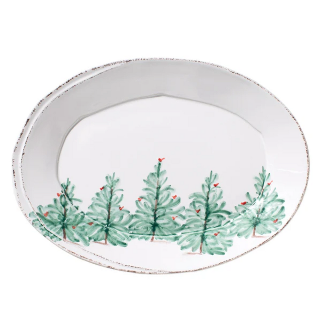 Lastra Holiday Small Oval Platter
