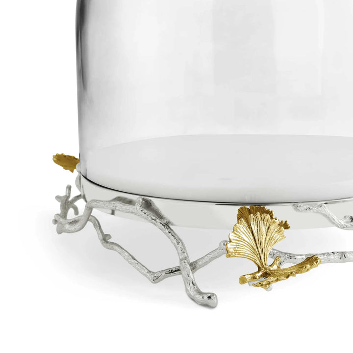 Butterfly Ginkgo Luxe Cake Stand with Dome