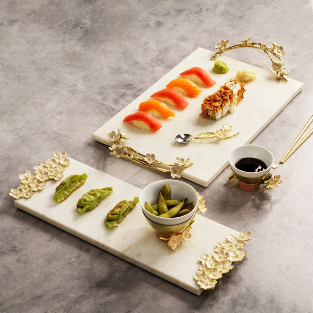 Michael Aram Cherry Blossom Cheeseboard & Knife