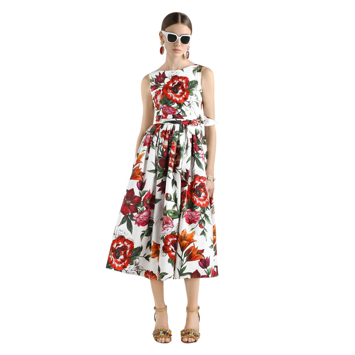 Midi Dress in Anemoni Gigli