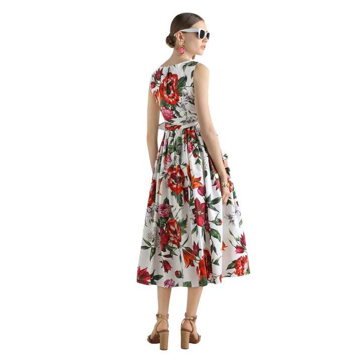 Midi Dress in Anemoni Gigli