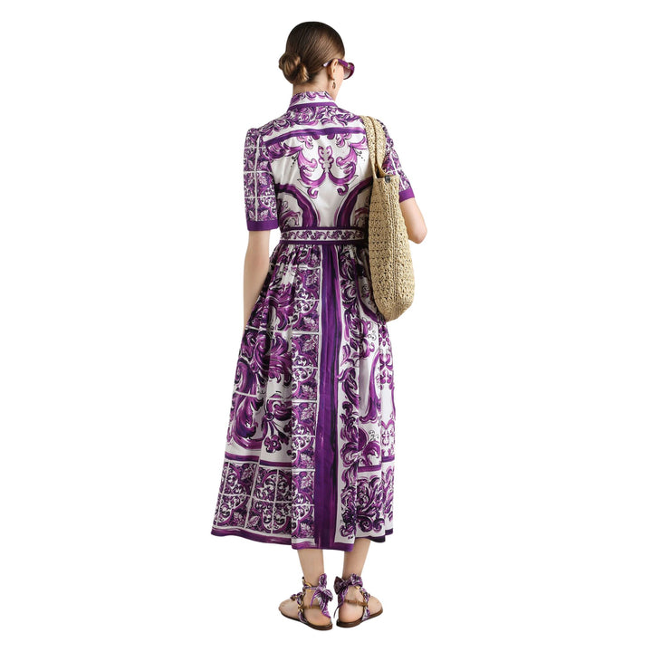 Midi Dress in Majolica Viola