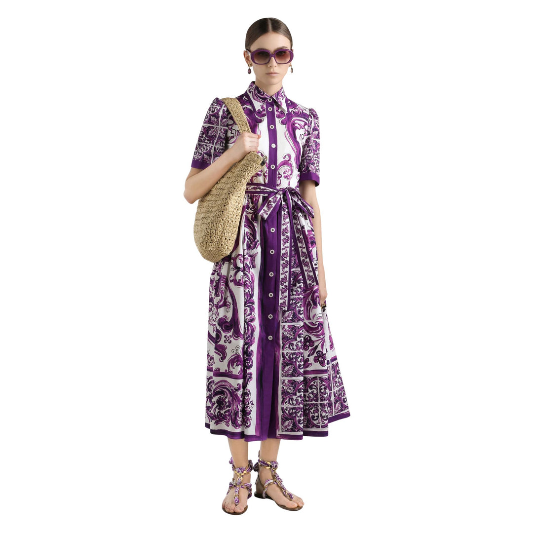 Midi Dress in Majolica Viola