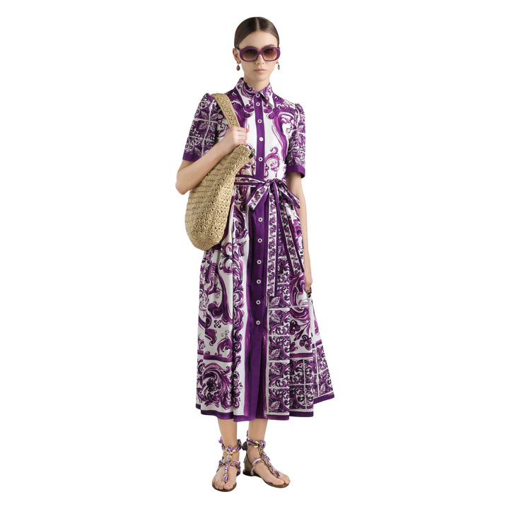 Midi Dress in Majolica Viola
