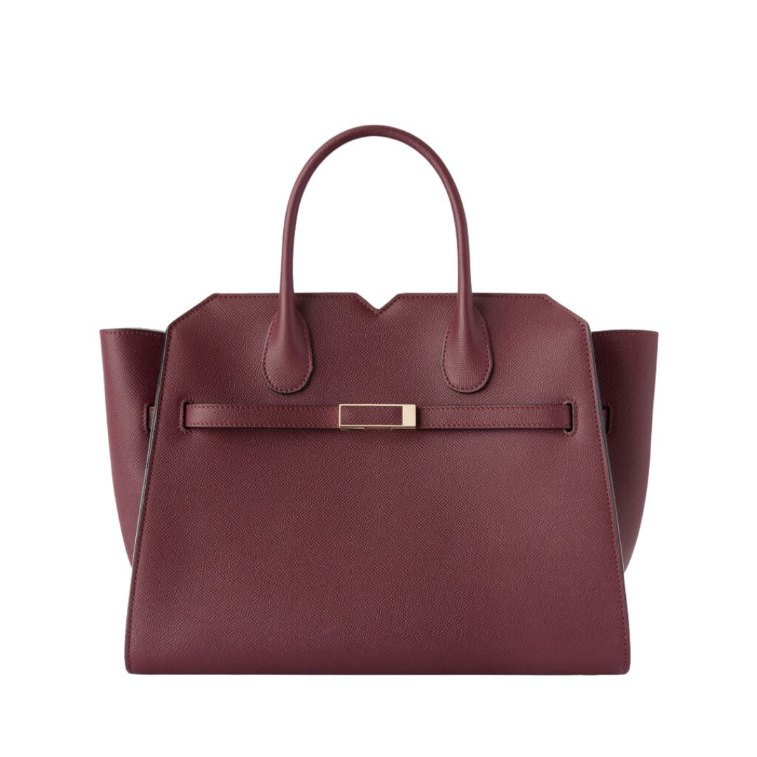 Milano Medium Bag in Claret Red