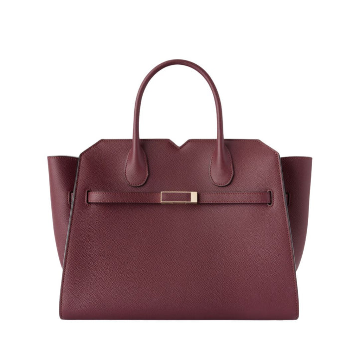 Milano Medium Bag in Claret Red
