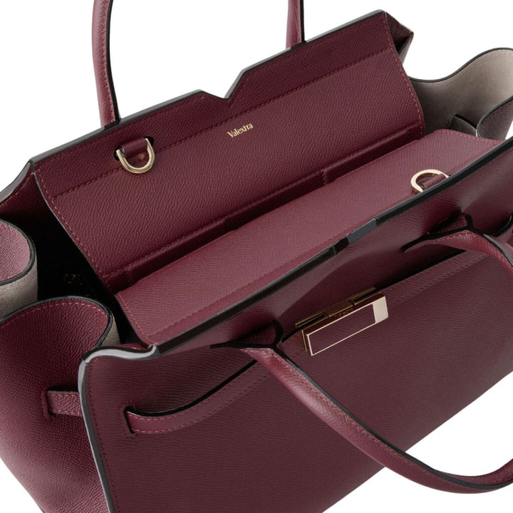 Milano Medium Bag in Claret Red