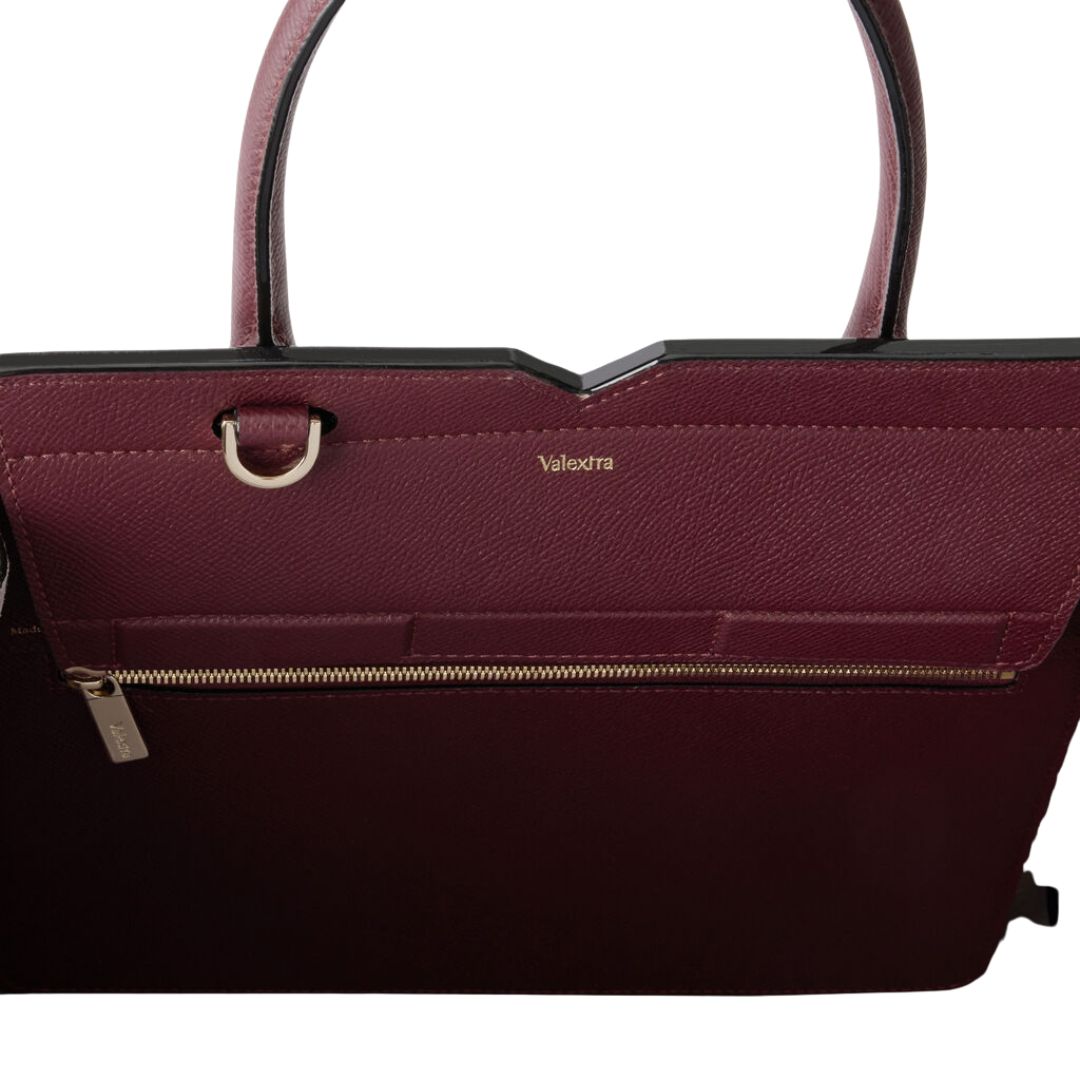 Milano Medium Bag in Claret Red