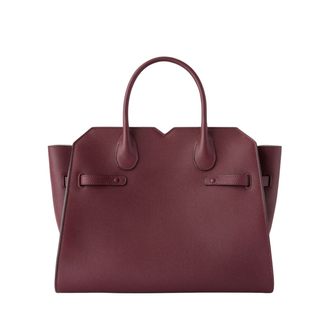 Milano Medium Bag in Claret Red